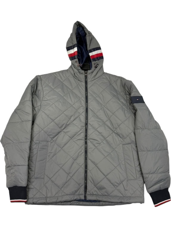 VINTAGE ΑΝΔΡΙΚΟ ΜΠΟΥΦΑΝ TOMMY HILFIGER THWARM TECHNICAL QUILTED JACKET ΓΚΡΙ XL