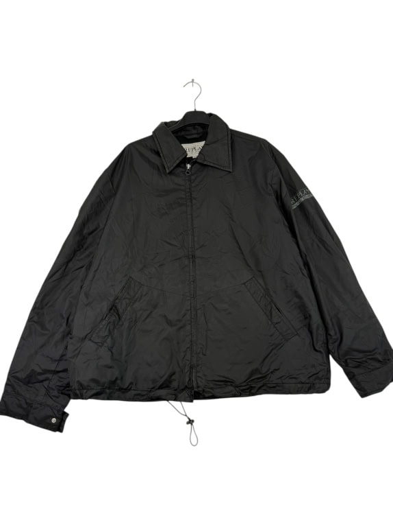 VINTAGE MEN'S REPLAY BLUE JEANS WINDBREAKER JACKET BLACK