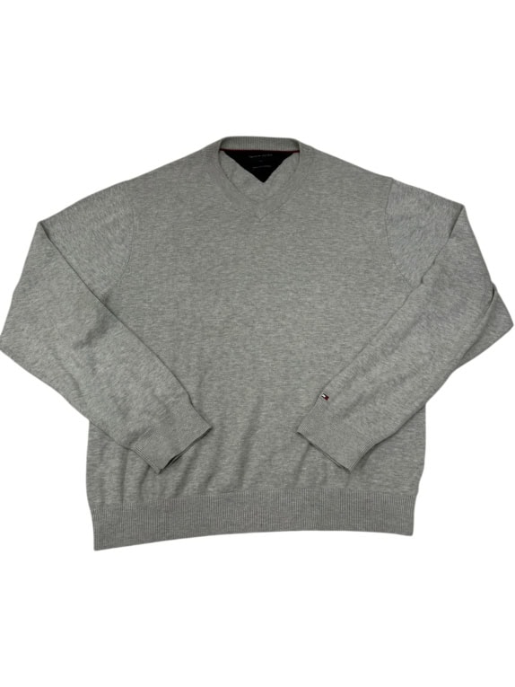VINTAGE ΑΝΔΡΙΚΟ ΠΛΕΚΤΟ ΠΟΥΛΟΒΕΡ TOMMY HILFIGER V-NECK ΣΕ ΜΕΓΕΘΟΣ XL