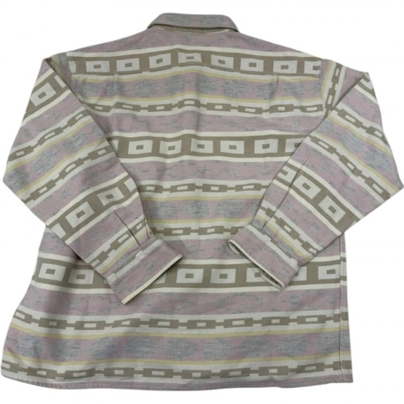 VINTAGE Men's Geometric Pattern Shirt - S/M