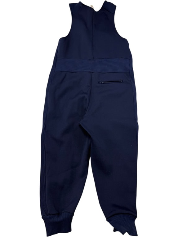 VINTAGE ATHLETIC OVERALLS/JUMPSUIT WITH RIBBED WAIST S/M