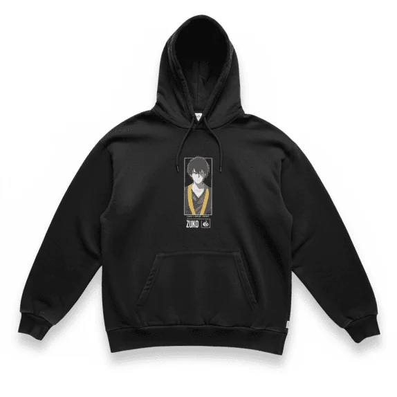 FELPA CON CAPPUCCIO VINTAGE AVATAR: THE LAST AIRBENDER CON STAMPA ZUKO NERA DA UOMO L