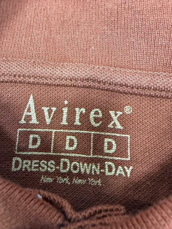 VINTAGE AVIREX LONG SLEEVE POLO SHIRT MEN'S XXL