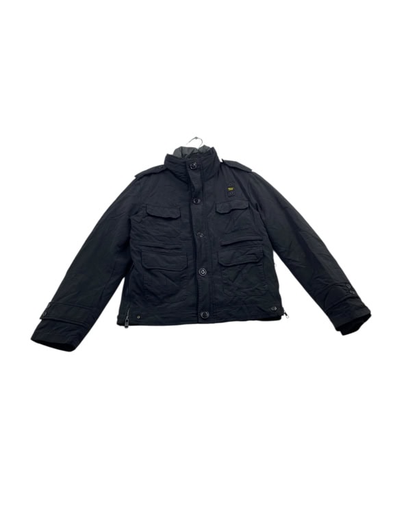 GIACCA VINTAGE BLAUER CON TASCHE NERA DA UOMO S
