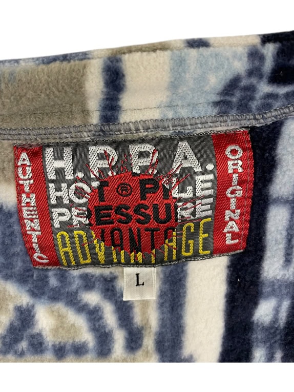 VINTAGE BLUE ICE DEPT. FLEECE ΓΙΛΕΚΟ ΜΕ ΣΧΕΔΙΑ L