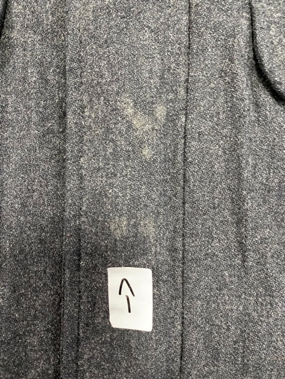 VINTAGE BOSS HUGO BOSS WOOL JACKET WITH STAND-UP COLLAR ANTHRACITE GREY MEN L