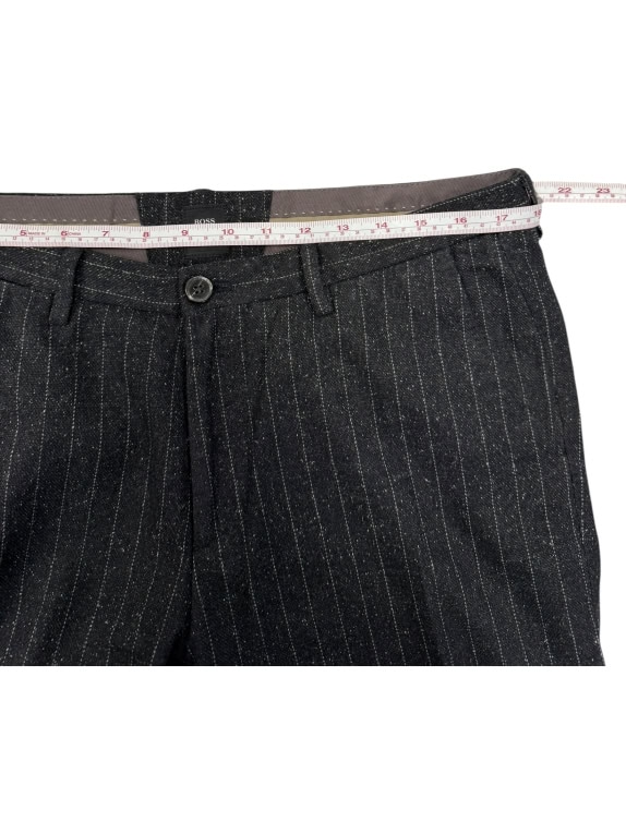 VINTAGE BOSS TAILORED STRIPE TROUSERS SIZE L