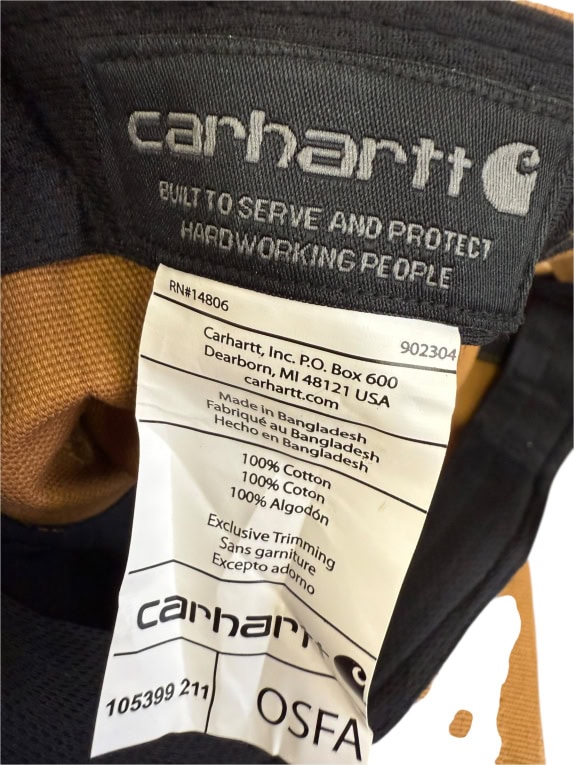 VINTAGE CARHARTT ΚΑΦΕ ΚΑΠΕΛΟ ΜΕ PATCH OSFA