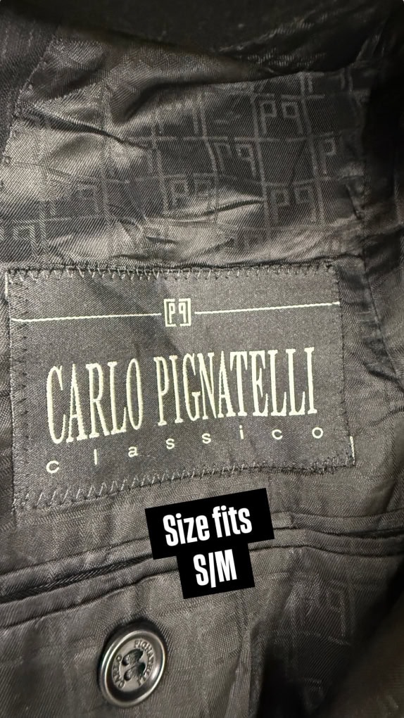 VINTAGE CARLO PIGNATELLI CLASSSICO ΣΑΚΑΚΙ ΜΑΥΡΟ