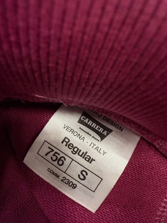 Pantaloni jogger da donna vintage Carrera fucsia