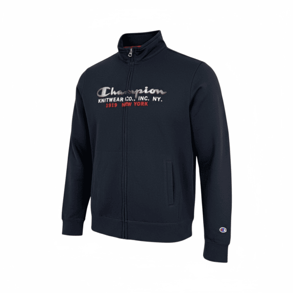 VINTAGE CHAMPION MEN'S FULL-ZIP JACKET NAVY
