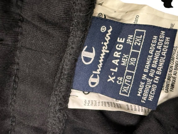 VINTAGE CHAMPION ΦΟΡΜΑ ΠΑΝΤΕΛΟΝΙ JOGGERS ΜΑΥΡΟ XL
