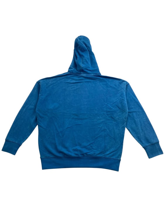 VINTAGE CHAMPION HOODIE ACID WASH BLUE MEN'S L
