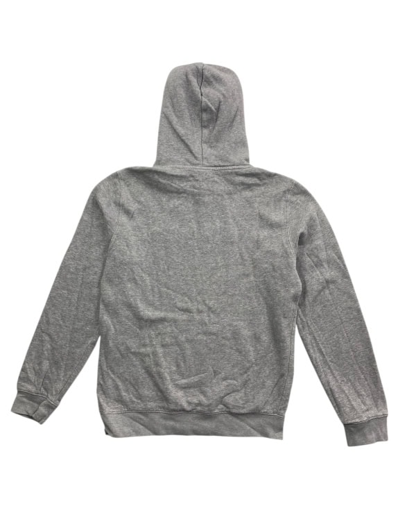 VINTAGE CHAMPION HOODIE WITH EMBROIDERED LOGO GREY MEN'S M