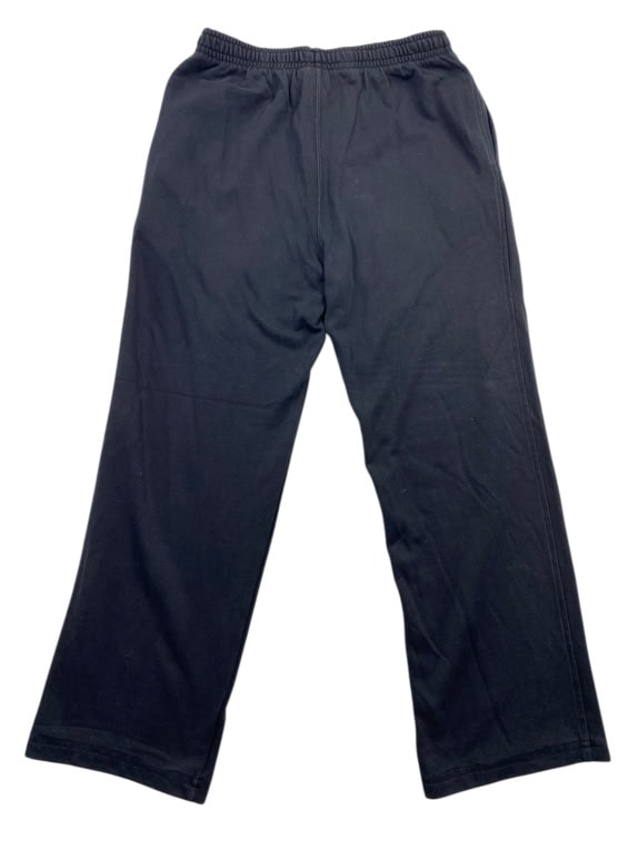 VINTAGE CHAMPION pantaloni della tuta a gamba dritta con logo stampato neri da uomo XL