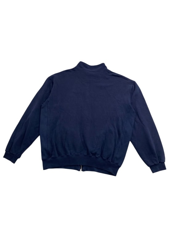 VINTAGE CHAMPION GIACCA CON ZIP PICCOLO LOGO BLU SCURO UOMO L