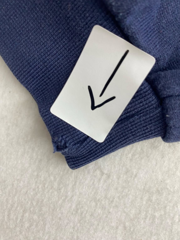 VINTAGE CHAMPION GIACCA CON ZIP PICCOLO LOGO BLU SCURO UOMO L