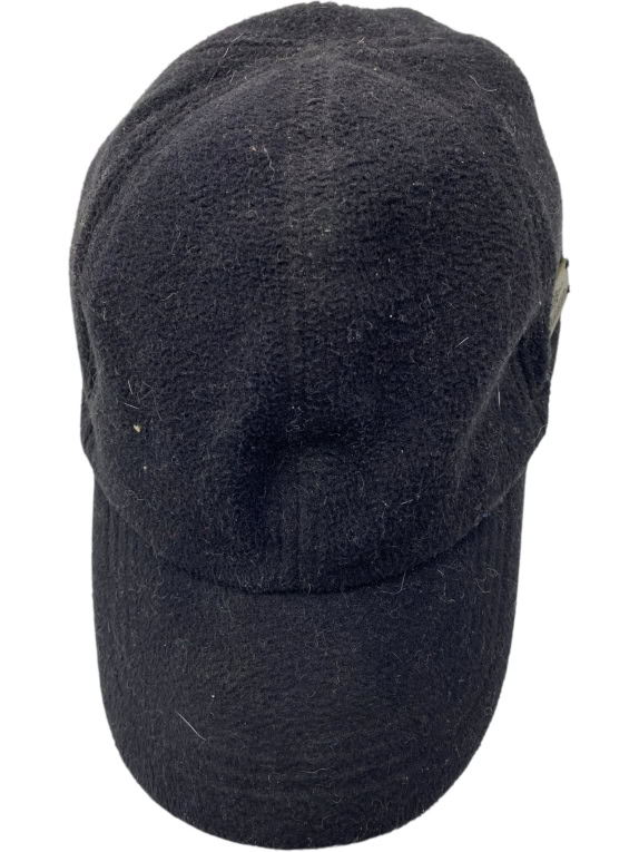 VINTAGE CHIARICO ΚΑΠΕΛΟ FLEECE ΜΕ ΜΕΤΑΛΛΙΚΟ ΛΟΓΟΤΥΠΟ ΜΑΥΡΟ UNISEX ONE SIZE