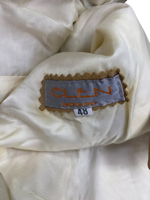 VINTAGE CLEN ΓΥΝΑΙΚΕΙΟ ΔΕΡΜΑΤΙΝΟ ΣΑΚΑΚΙ ΣΕ ΤΑΜΠΑ ΧΡΩΜΑ S/M