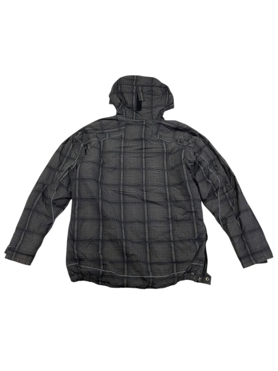 VINTAGE COLUMBIA ΑΝΟΡΑΚ JACKET ΜΕ ΚΟΥΚΟΥΛΑ ΓΚΡΙ ΜΑΥΡΟ ΓΥΝΑΙΚΕΙΟ S