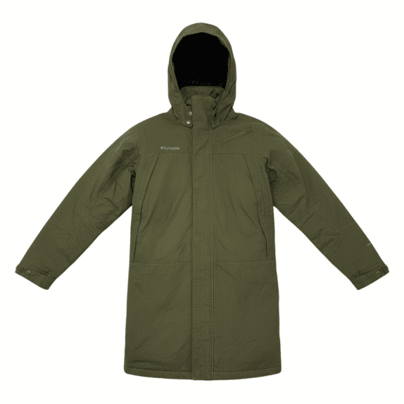 VINTAGE COLUMBIA SPORTWEAR COMPANY HOODED PARKA JACKET KHAKI S