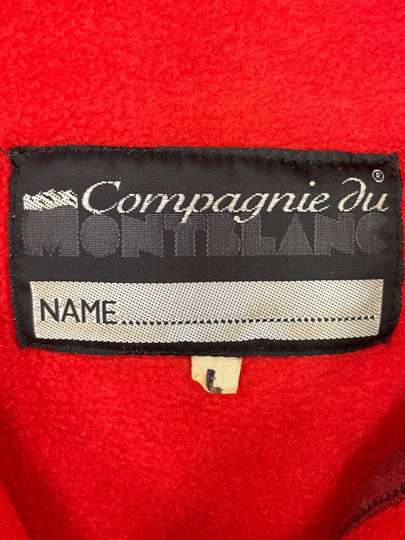 VINTAGE COMPAGNIE DU MONTBLANC FLEECE ΦΟΥΤΕΡ ΚΟΚΚΙΝΟ ΑΝΔΡΙΚΟ L