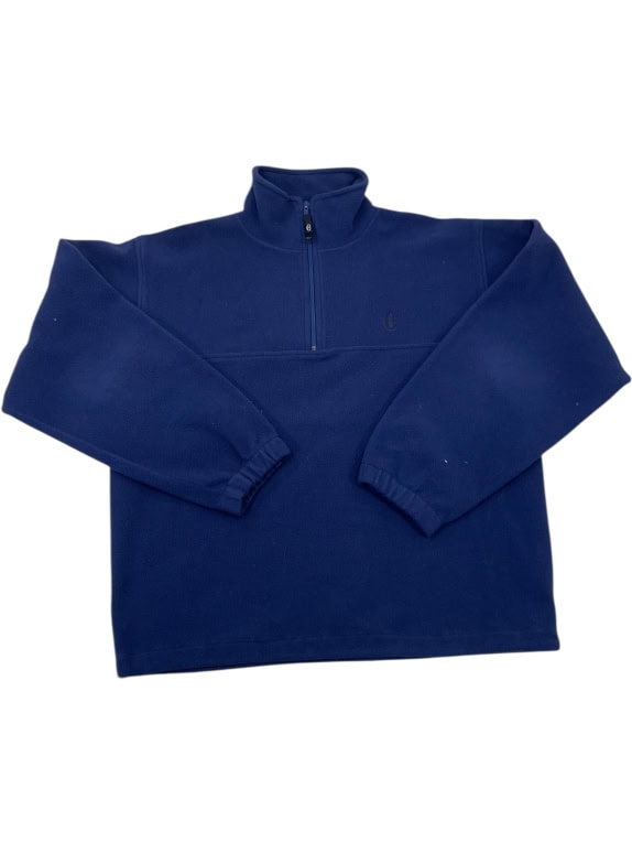 VINTAGE CONTE OF FLORENCE FLEECE ΦΟΥΤΕΡ ΜΠΛΕ PULLOVER ΑΝΔΡΙΚΟ M