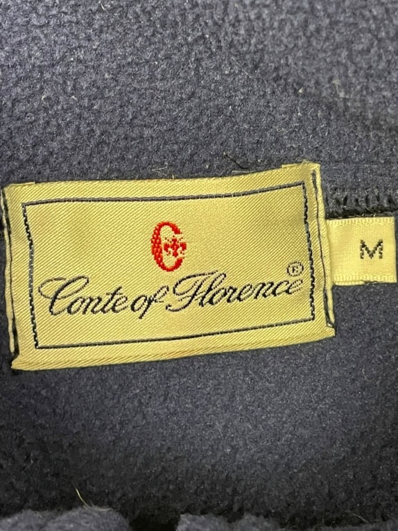 VINTAGE CONTE OF FLORENCE FLEECE ΦΟΥΤΕΡ ΜΠΛΕ PULLOVER ΑΝΔΡΙΚΟ M