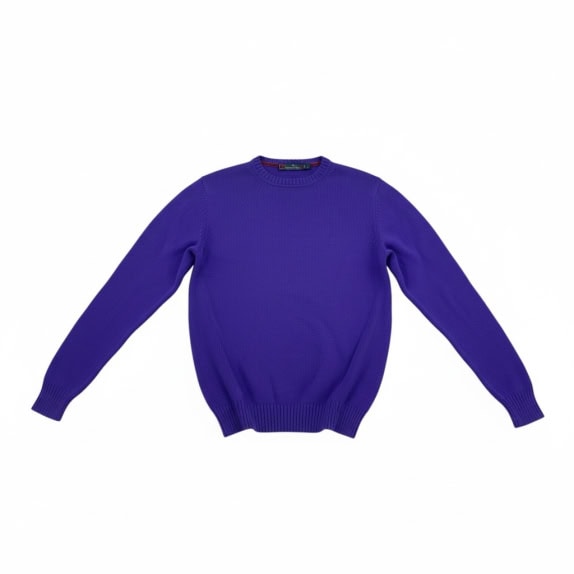 VINTAGE CONTE OF FLORENCE CREWNECK SWEATER PURPLE MENS M
