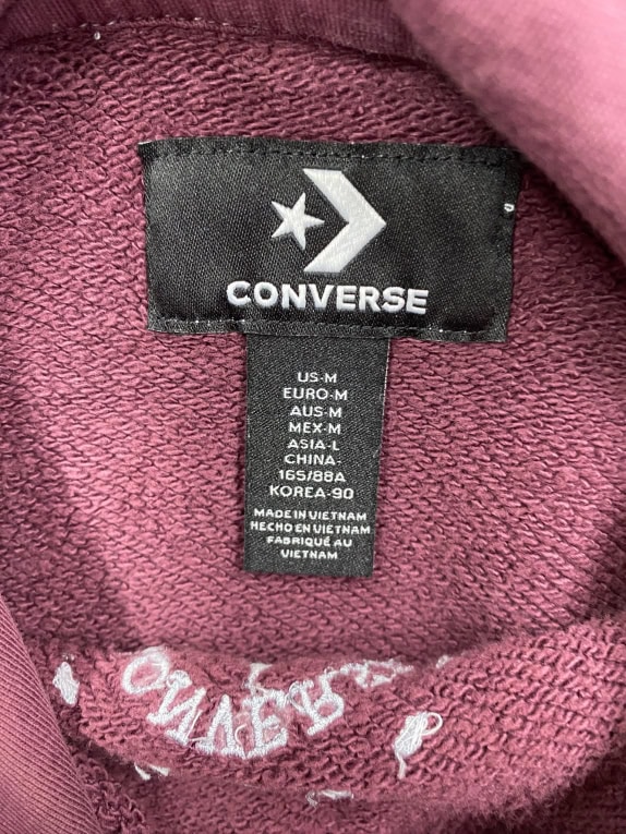 VINTAGE CONVERSE ΦΟΥΤΕΡ ΜΕ ΚΟΥΚΟΥΛΑ CROP ALL STAR ΛΟΓΟΤΥΠΟ ΜΠΟΡΝΤΩ ΓΥΝΑΙΚΕΙΟ M