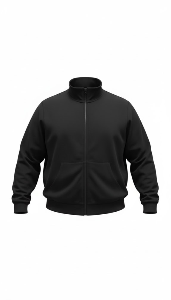 VINTAGE CRAFT GIACCA SPORTIVA CON ZIP NERA DA DONNA XXL