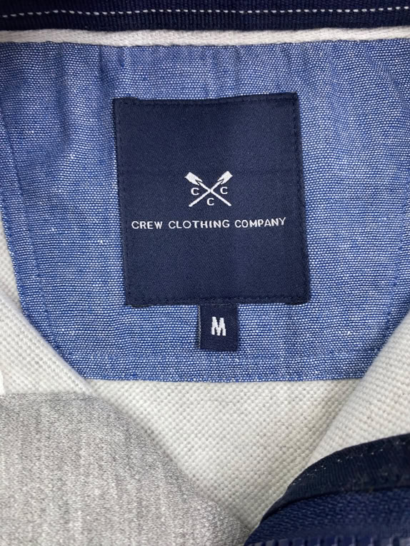 VINTAGE CREW CLOTHING COMPANY ΦΟΥΤΕΡ CASUAL ΜΕ ΛΟΓΟΤΥΠΟ RUGBY CLUB ΓΚΡΙ ΑΝΔΡΙΚΟ M