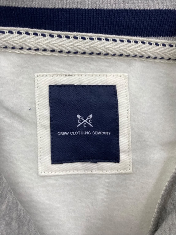 VINTAGE CREW CLOTHING COMPANY ΦΟΥΤΕΡ ΜΕ ΦΕΡΜΟΥΑΡ ΣΤΟ ΛΑΙΜΟ ΛΟΓΟΤΥΠΟ ΓΚΡΙ ΑΝΔΡΙΚΟ M