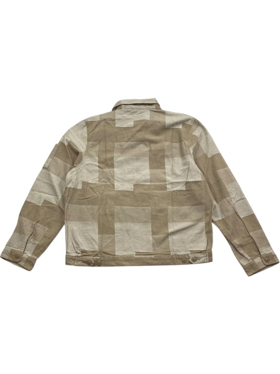 VINTAGE DICKIES JACKET ΜΕ ΦΕΡΜΟΥΑΡ PATCHWORK ΜΠΕΖ ΑΝΔΡΙΚΟ L