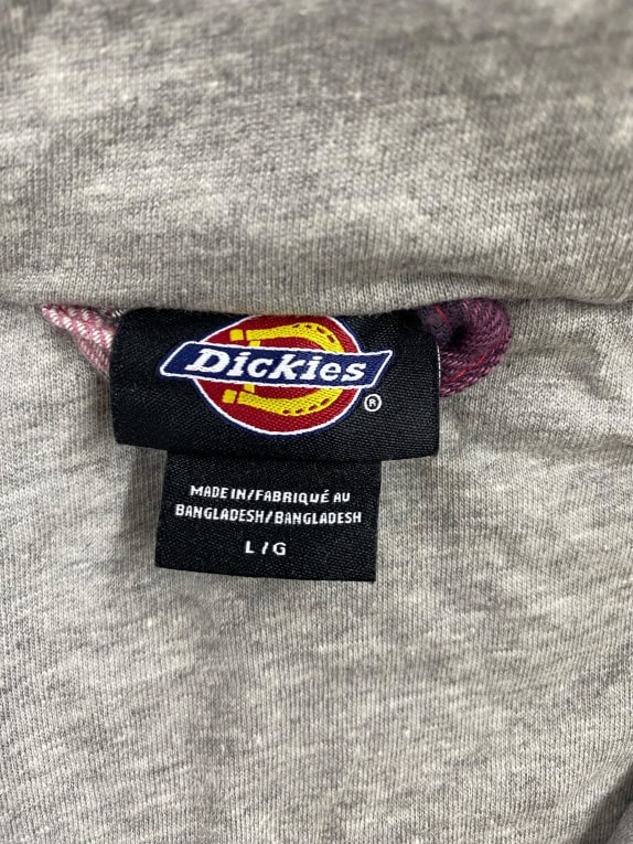 VINTAGE DICKIES ΚΑΡΟ ΤΖΑΚΕΤ ΜΕ ΚΟΥΚΟΥΛΑ ΜΩΒ/ΓΚΡΙ ΑΝΔΡΙΚΟ L