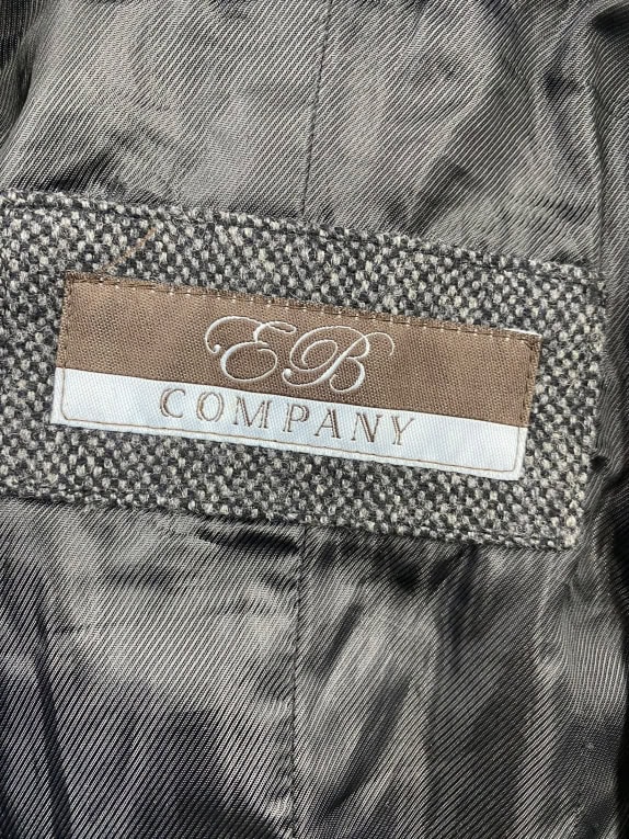 VINTAGE EB COMPANY ΠΑΛΤΟ ΜΑΛΛΙΝΟ ΓΚΡΙ ΑΝΔΡΙΚΟ M