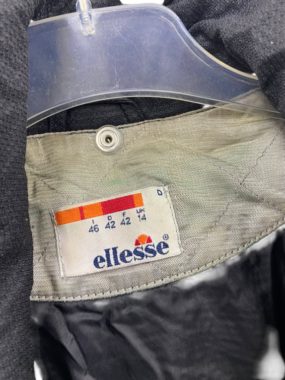 VINTAGE ELLESSE ΜΠΟΥΦΑΝ PUFFER ME ΦΕΡΜΟΥΑΡ ΜΑΥΡΟ ΑΝΔΡΙΚΟ XXL