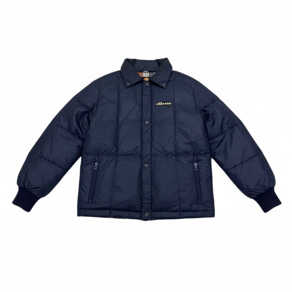 VINTAGE ELLESSE PUFFER ΜΠΟΥΦΑΝ ΜΕ ΕΠΕΝΔΥΣΗ ΜΠΛΕ ΣΚΟΥΡΟ ΑΝΔΡΙΚΟ M L