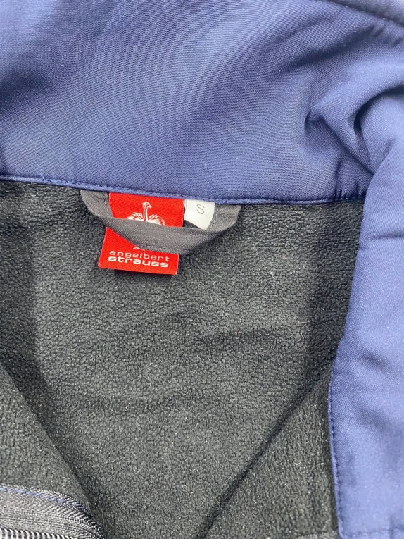 VINTAGE ENGELBERT STRAUSS ΓΙΛΕΚΟ SOFTSHELL ΜΠΛΕ ΣΚΟΥΡΟ ΑΝΔΡΙΚΟ S