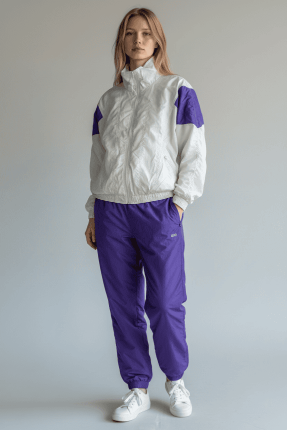 Vintage Etirel Set Tuta Beige-Viola Unisex L