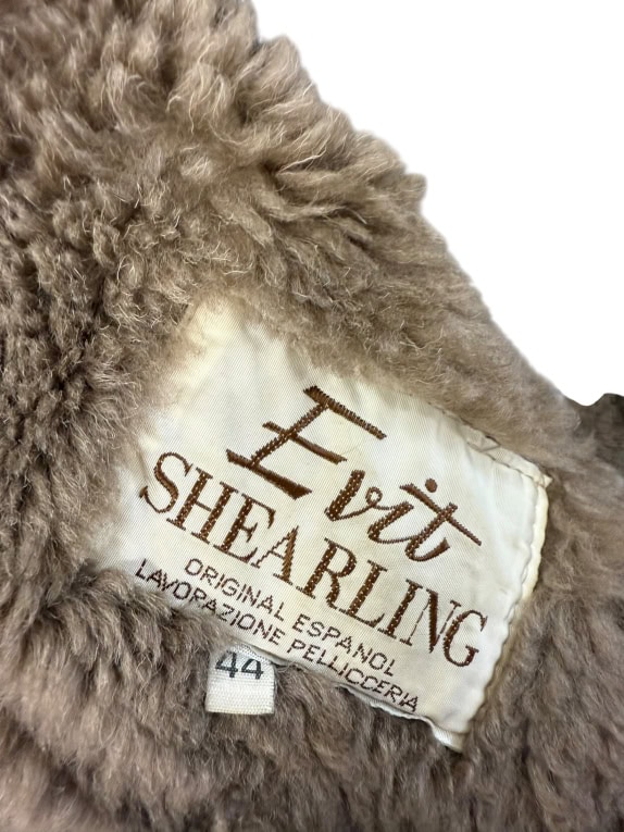 VINTAGE EVIT SHEARLING JACKET L