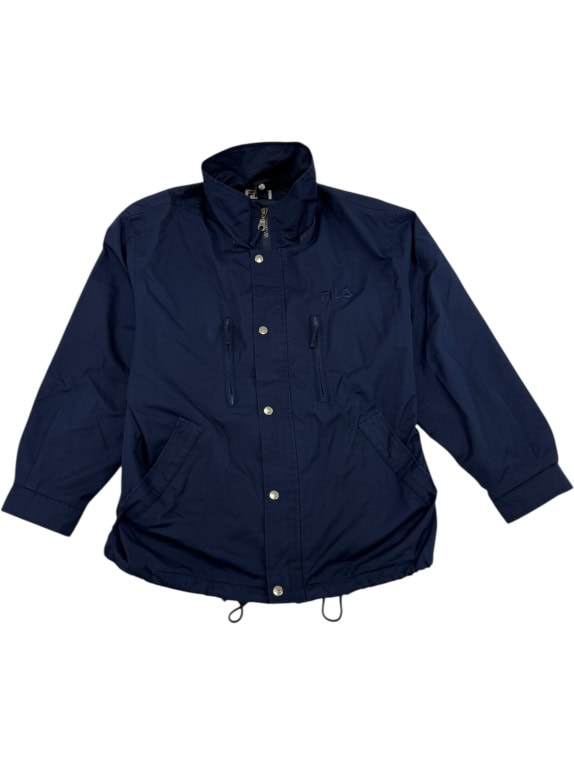 VINTAGE FILA ΑΝΔΡΙΚΟ ΑΔΙΑΒΡΟΧΟ ΜΠΟΥΦΑΝ/WINDBREAKER ΣΚΟΥΡΟ ΜΠΛΕ