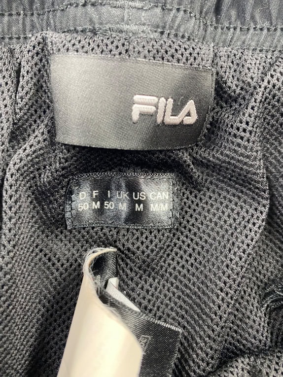 VINTAGE FILA ΠΑΝΤΕΛΟΝΙ ΦΟΡΜΑΣ TRACK PANTS ΜΕ ΚΕΝΤΗΜΕΝΟ ΛΟΓΟΤΥΠΟ ΜΑΥΡΟ ΑΝΔΡΙΚΟ M