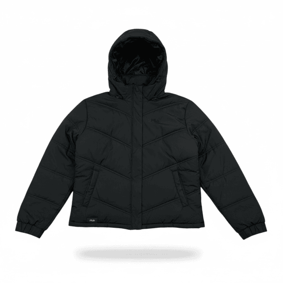 VINTAGE FILA PUFFER ΜΠΟΥΦΑΝ ΜΑΥΡΟ ΓΥΝΑΙΚΕΙΟ M