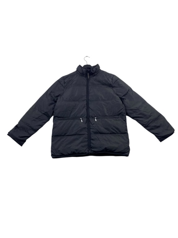 VINTAGE FILA PUFFER JACKET ZIP UP BLACK MEN'S M