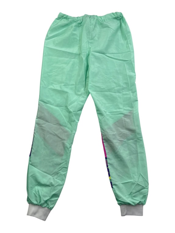 Vintage Φόρμα Σετ Tracksuit Πολύχρωμο Γεωμετρικό Μοτίβο Πράσινο Γυναικείο S