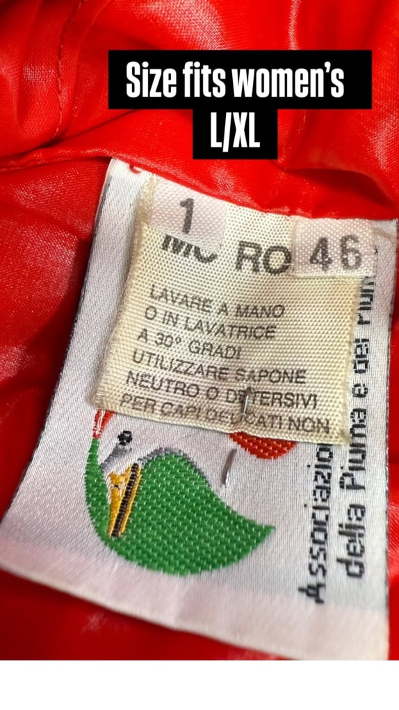 GIUBBOTTO IMBOTTITO VINTAGE ROSSO