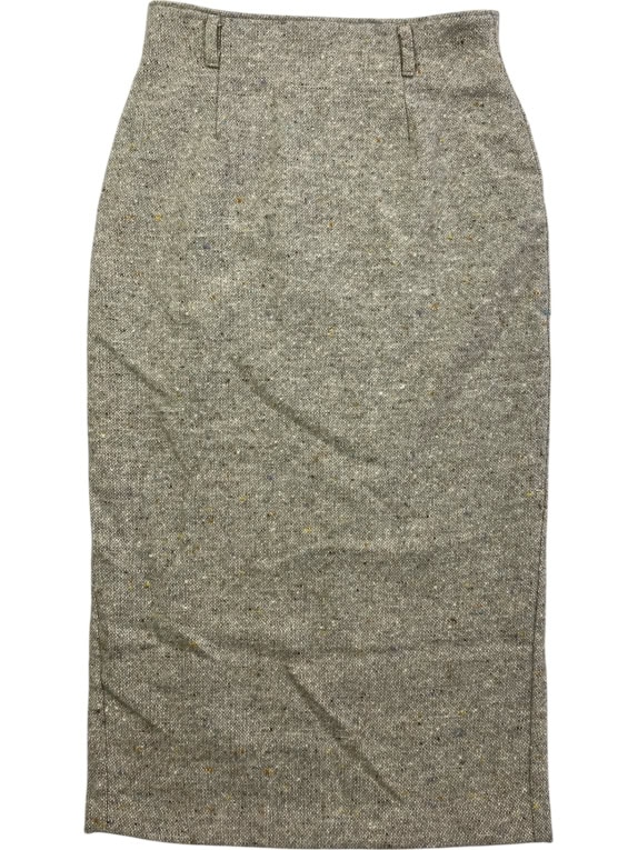 VINTAGE ΦΟΥΣΤΑ ΜΙΝΤΙ TWEED ΓΚΡΙ ΓΥΝΑΙΚΕΙΑ S