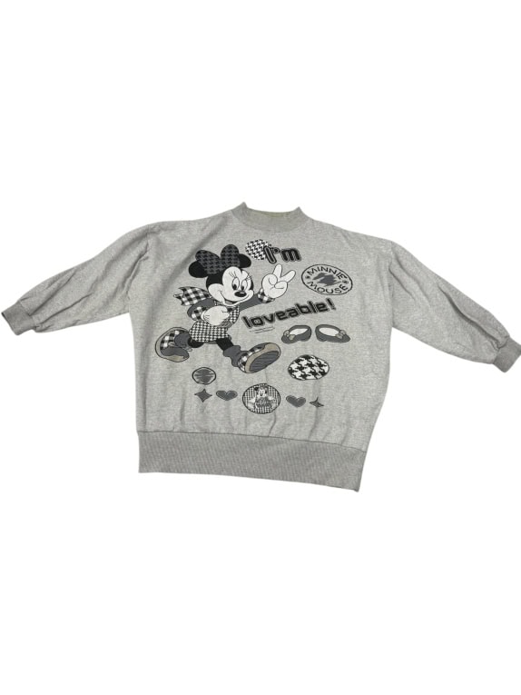 VINTAGE Φούτερ Minnie Mouse Disney Υψηλός Λαιμός Oversized L/XL