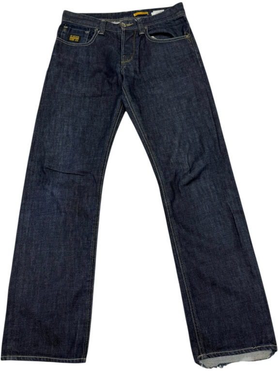VINTAGE G-STAR RAW JEANS UOMO STRAIGHT RAW DENIM L